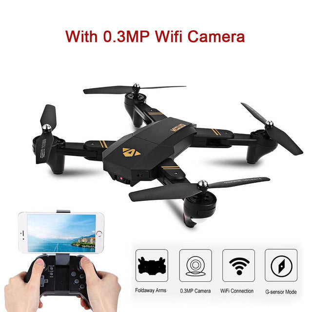 New XS809W XS809HW Mini Drone Foldable Quadcopter with Wifi FPV HD Camera Altitude Hold RC Selfie Dron Outdoor Toys Vs JJRC H37
