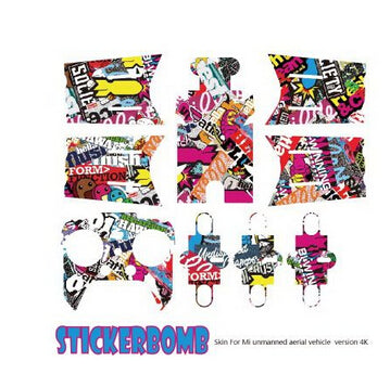 Drone Stickers 4K Version Stickers Scratch-proof Protective Film Stickers 1080 for Xiaomi Mi Drone Aircraft Quadcopter F21122/28