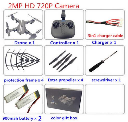 Elfie Drone MiNi Foldable Selfie Drone with HD Camera Drones WiFi FPV Quadcopter RC Helicopter One Key Return Dron Vs E56 H47