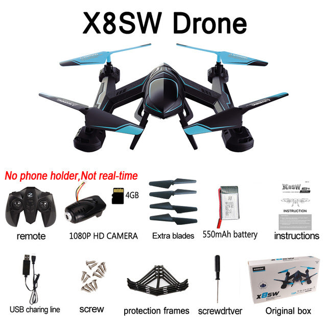 X8SW Multicopter Remote Helicopter Quadcopter Camera Drone Quadrocopter RC Dron Remote Control Toys or No Camera