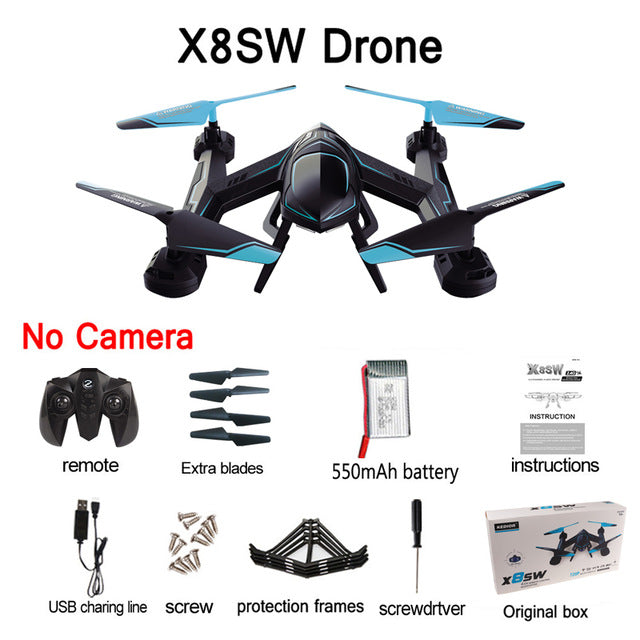X8SW Multicopter Remote Helicopter Quadcopter Camera Drone Quadrocopter RC Dron Remote Control Toys or No Camera