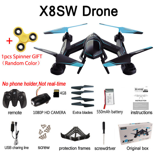 X8SW Multicopter Remote Helicopter Quadcopter Camera Drone Quadrocopter RC Dron Remote Control Toys or No Camera