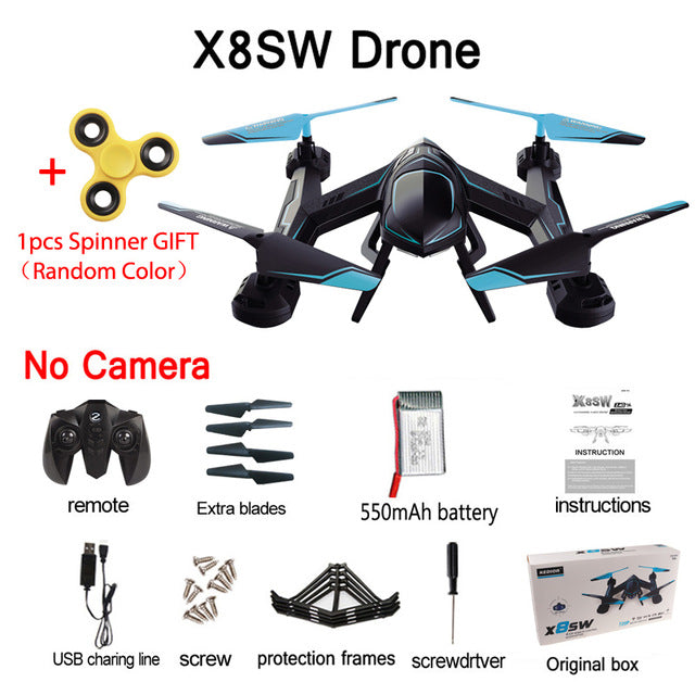 X8SW Multicopter Remote Helicopter Quadcopter Camera Drone Quadrocopter RC Dron Remote Control Toys or No Camera