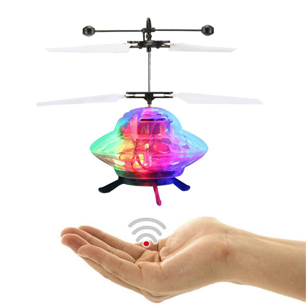 Hand Flying UFO Ball LED Mini Induction Suspension RC Aircraft Flying Toy Drone X# dropship 1205