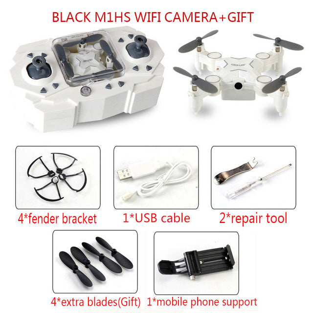 Remote control small plane mini micro rc quadcopter drone kit professional with com hd wifi camera FPV gopor ar pocket helicopt