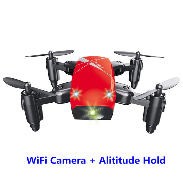 S9HW Mini Drone With Camera S9 No Camera RC Helicopter Foldable Drones Altitude Hold RC Quadcopter WiFi FPV Pocket Dron VS CX10W