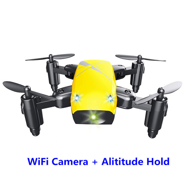 S9HW Mini Drone With Camera S9 No Camera RC Helicopter Foldable Drones Altitude Hold RC Quadcopter WiFi FPV Pocket Dron VS CX10W