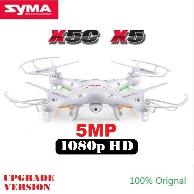 SYMA X5C X5 (Upgrade Version) RC Drone With 5MP 1080P HD Camera 4CH 6-Axis Remote Control Helicopter Quadcopter Dron Kids Toys
