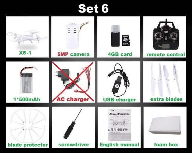 SYMA X5C X5 (Upgrade Version) RC Drone With 5MP 1080P HD Camera 4CH 6-Axis Remote Control Helicopter Quadcopter Dron Kids Toys