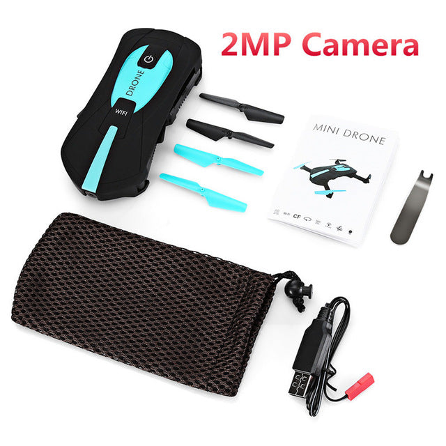 JY018 ELFIE WiFi FPV Quadcopter Quadrupter Mini Camera Drone Video Foldable Selfie Drone RC Drohne HD FPV H37 720P RC Helicopter