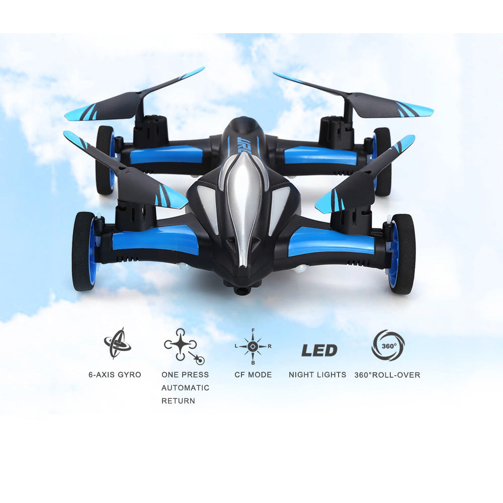 JJRC H23 RC Drone 2.4G RC Quadcopter Car Land Sky 2 in 1 UFO RTF Simulators 3D Flip One-key Return Headless Mode Beginner Level