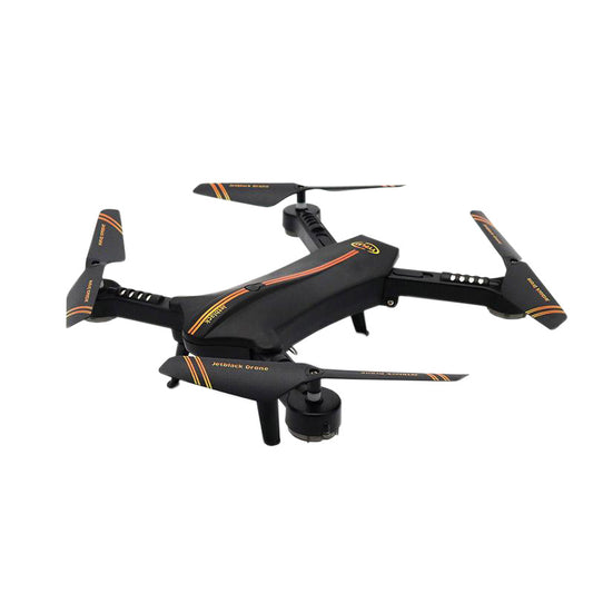 Jetblack Selfie Foldable Drone Quadcopter Helicopter Frame Compact Smart FPV Drones with HD Camera Portable Photography Video