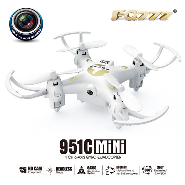Hot sale FQ777-951C MINI With 0.3MP Camera Headless Mode 2.4G 4CH 6 Axis RC Quadcopter RTF Support SD card