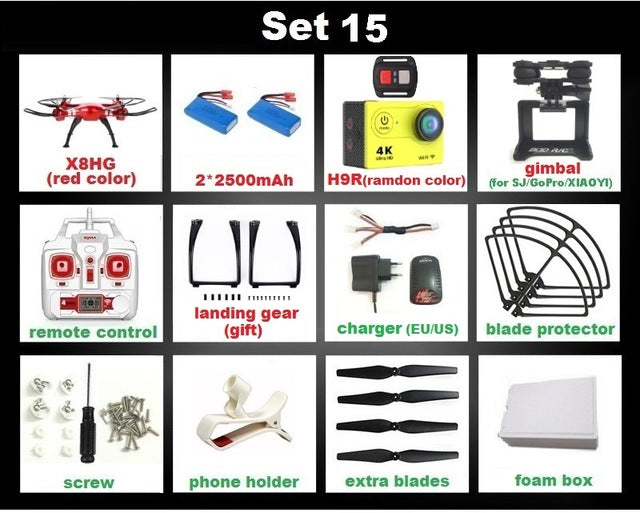 SYMA X8C X8G X8W X8HG X8 FPV RC Drone With H9R 4K Camera 1080p Ultra HD WiFi 2.4G 4CH RC Quadcopter Helicopter Professional Dron