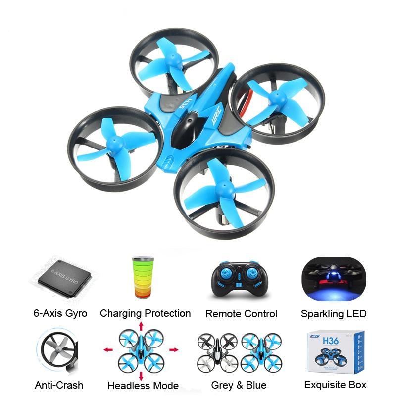 JJR/C JJRC H36 Mini Quadcopter 2.4G 4CH 6-Axis Speed 3D Flip Headless Mode RC Drone Toy Gift Present RTF VS Eachine E010 H8 Mini