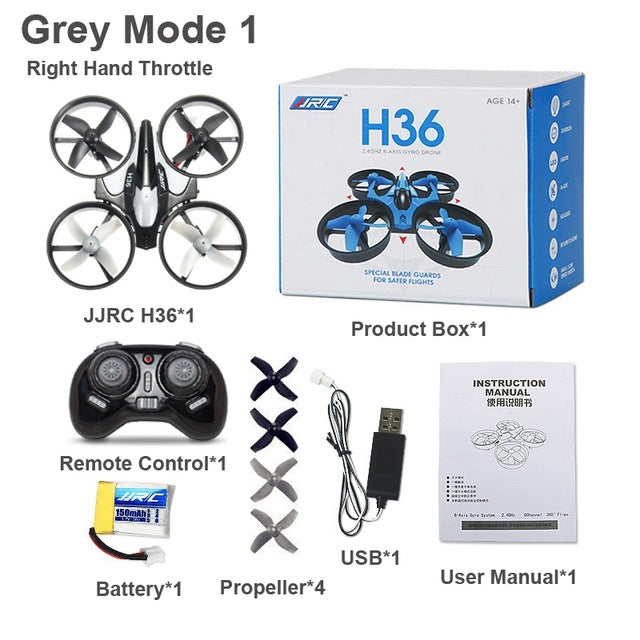 JJR/C JJRC H36 Mini Quadcopter 2.4G 4CH 6-Axis Speed 3D Flip Headless Mode RC Drone Toy Gift Present RTF VS Eachine E010 H8 Mini