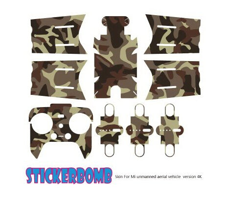 Drone Stickers 4K Version Stickers Scratch-proof Protective Film Stickers 1080 for Xiaomi Mi Drone Aircraft Quadcopter F21122/28