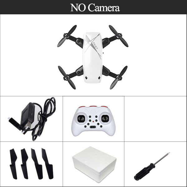 RC Dron Mini Foldable Pocket Selfie Drone with FPV HD Camera Altitude Hold Quadcopter VS Xs809hw JJRC H37 JXD 523