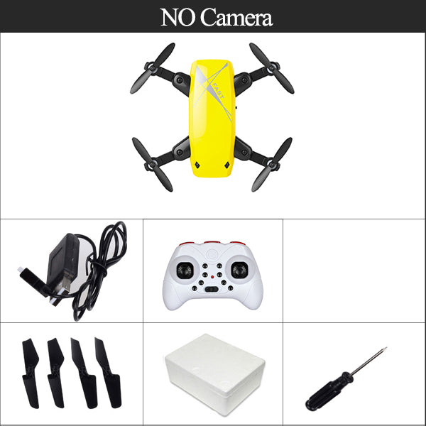 RC Dron Mini Foldable Pocket Selfie Drone with FPV HD Camera Altitude Hold Quadcopter VS Xs809hw JJRC H37 JXD 523