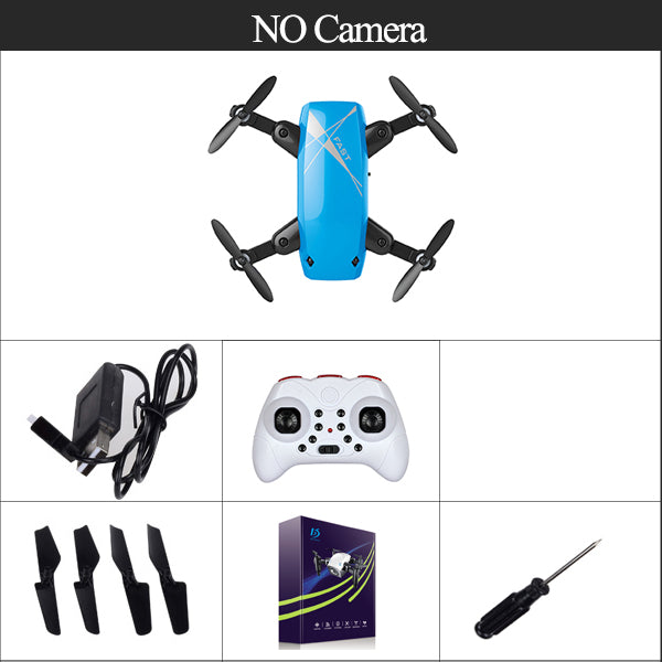 RC Dron Mini Foldable Pocket Selfie Drone with FPV HD Camera Altitude Hold Quadcopter VS Xs809hw JJRC H37 JXD 523