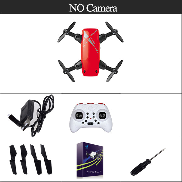RC Dron Mini Foldable Pocket Selfie Drone with FPV HD Camera Altitude Hold Quadcopter VS Xs809hw JJRC H37 JXD 523