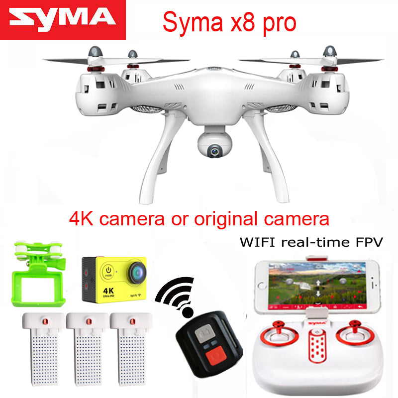 SYMA X8PRO GPS DRON WIFI FPV With 720P HD Camera or Real-time H9R 4K Camera drone 6Axis Altitude Hold x8 pro RC Quadcopter RTF