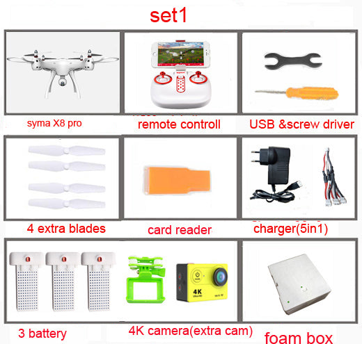 SYMA X8PRO GPS DRON WIFI FPV With 720P HD Camera or Real-time H9R 4K Camera drone 6Axis Altitude Hold x8 pro RC Quadcopter RTF