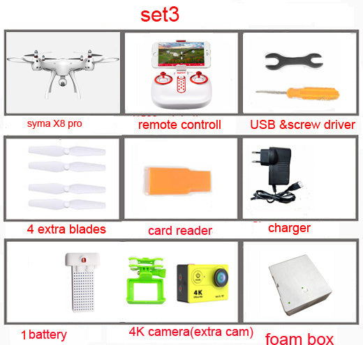 SYMA X8PRO GPS DRON WIFI FPV With 720P HD Camera or Real-time H9R 4K Camera drone 6Axis Altitude Hold x8 pro RC Quadcopter RTF