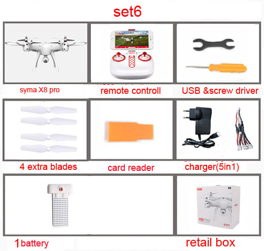 SYMA X8PRO GPS DRON WIFI FPV With 720P HD Camera or Real-time H9R 4K Camera drone 6Axis Altitude Hold x8 pro RC Quadcopter RTF