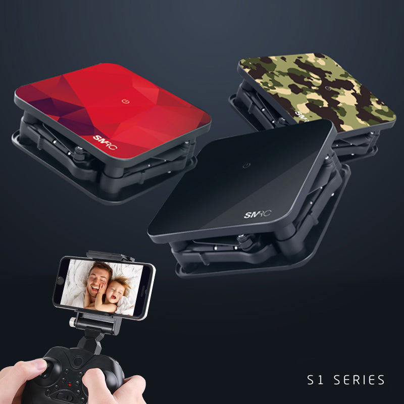 SMRC S1 mini rc drone with hd wifi camera pocket Selfie 2.0MP WiFi FPV Real Time Folding Helicopter for Chrismas toy boy gift