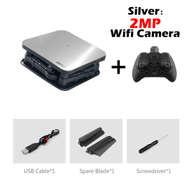SMRC S1 mini rc drone with hd wifi camera pocket Selfie 2.0MP WiFi FPV Real Time Folding Helicopter for Chrismas toy boy gift