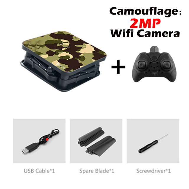 SMRC S1 mini rc drone with hd wifi camera pocket Selfie 2.0MP WiFi FPV Real Time Folding Helicopter for Chrismas toy boy gift