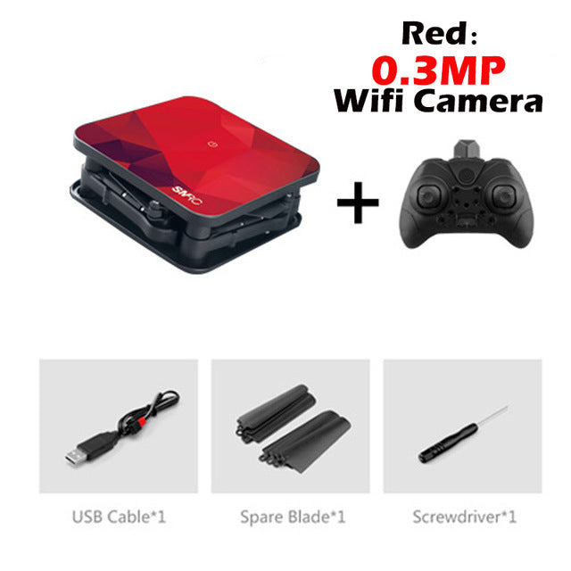 SMRC S1 mini rc drone with hd wifi camera pocket Selfie 2.0MP WiFi FPV Real Time Folding Helicopter for Chrismas toy boy gift