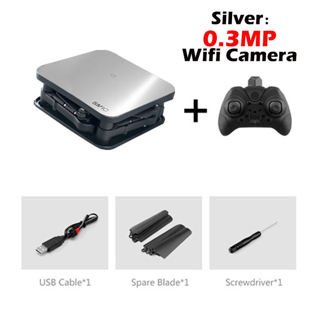 SMRC S1 mini rc drone with hd wifi camera pocket Selfie 2.0MP WiFi FPV Real Time Folding Helicopter for Chrismas toy boy gift
