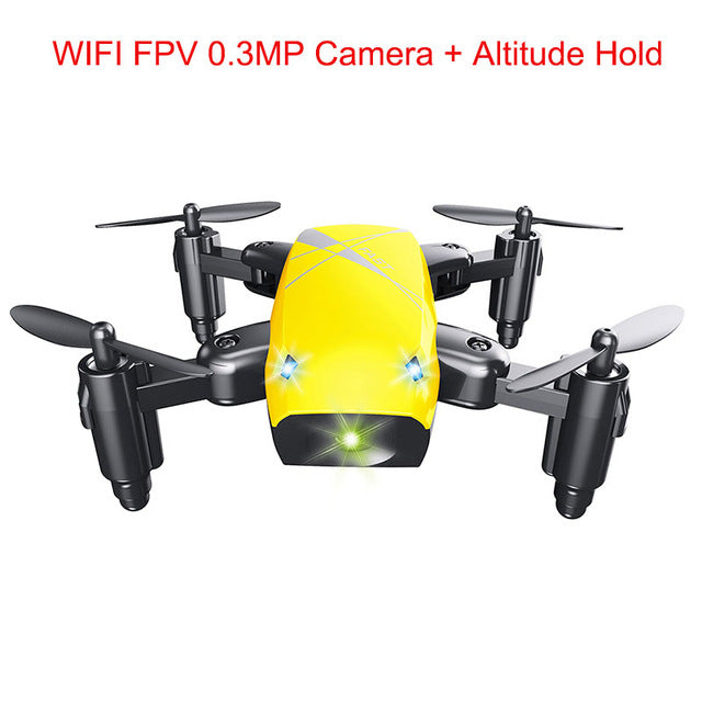 2017 New Micro Foldable Drone Dron Speed Switch RC Quadcopter Headless Mode One Key Return Quadcopters RTF Gifts for Friends