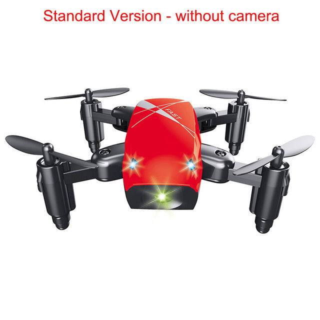 2017 New Micro Foldable Drone Dron Speed Switch RC Quadcopter Headless Mode One Key Return Quadcopters RTF Gifts for Friends