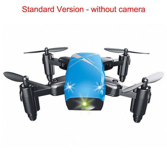 2017 New Micro Foldable Drone Dron Speed Switch RC Quadcopter Headless Mode One Key Return Quadcopters RTF Gifts for Friends