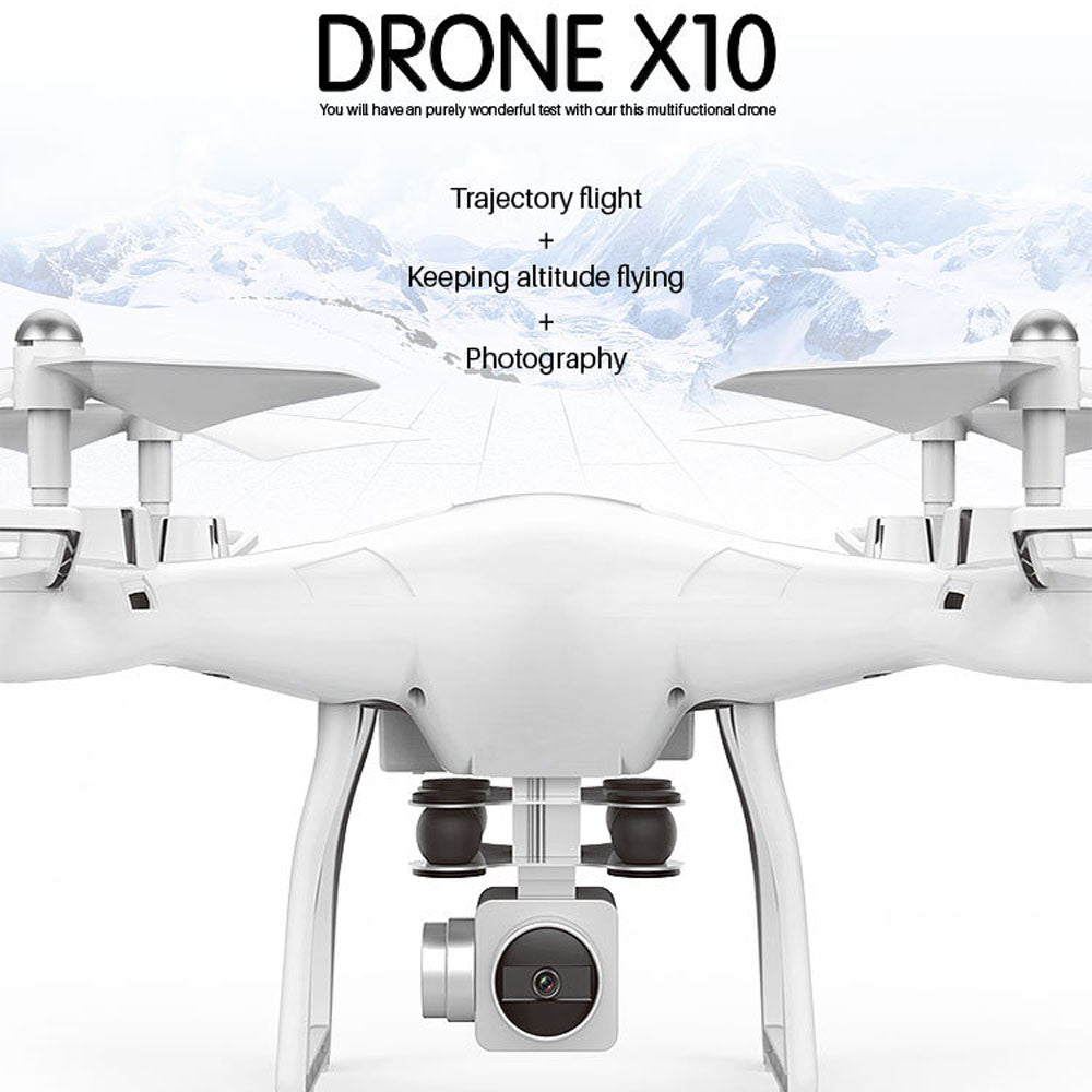 X10 2.4Ghz Quadcopter professional Camera WIFI FPV Headless Mode Altitude Hold RC Drone  Remote Control airplane Toys #XTT