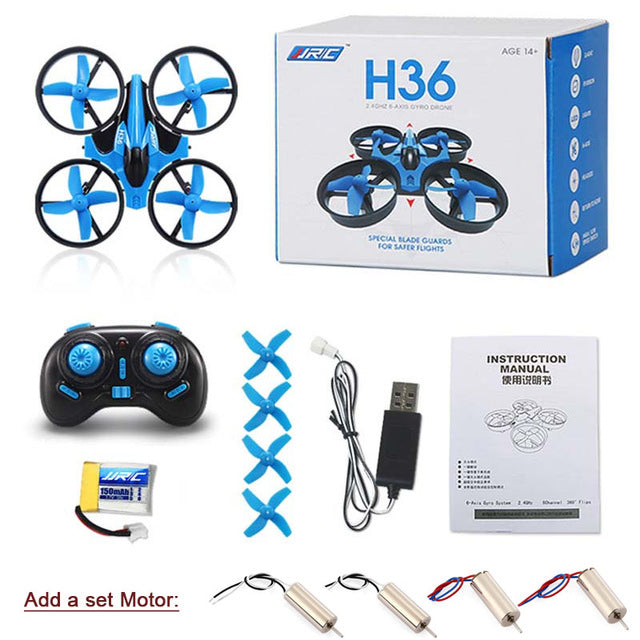 JJRC H36 Micro Mini Drones Quadcopters Headless Mode Racing Drone Professional One Key Return RC Helicopter Toys Gifts for Kids