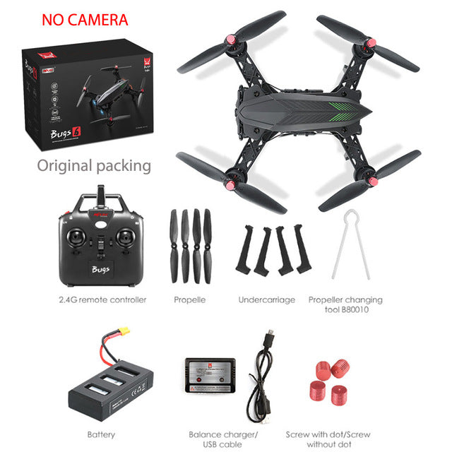 MJX Bugs 6 Professional Racing RC Drone with Camera HD 720P FPV Live Video Quadcopter RTF KEDIOR X8SW Hero 3