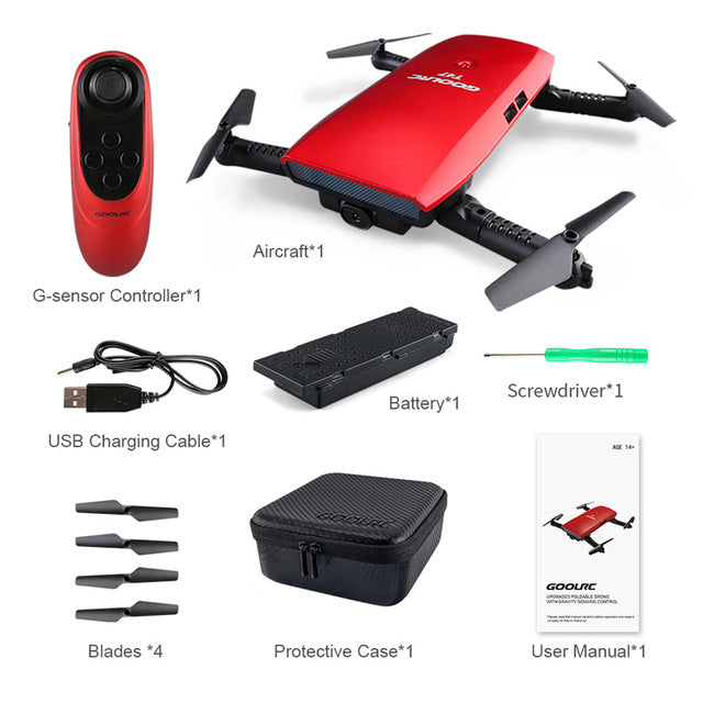 GoolRC T47 Rc Airplane Quadcopter 6-Axis Gyro WIFI FPV 720P HD Wifi Camera Drone Foldable G-sensor RC Drones RTF RC Plane Model