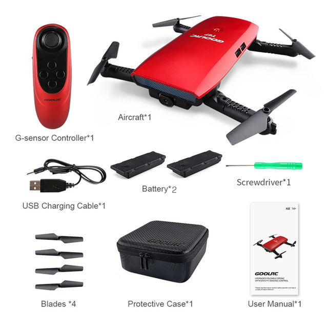 GoolRC T47 Rc Airplane Quadcopter 6-Axis Gyro WIFI FPV 720P HD Wifi Camera Drone Foldable G-sensor RC Drones RTF RC Plane Model