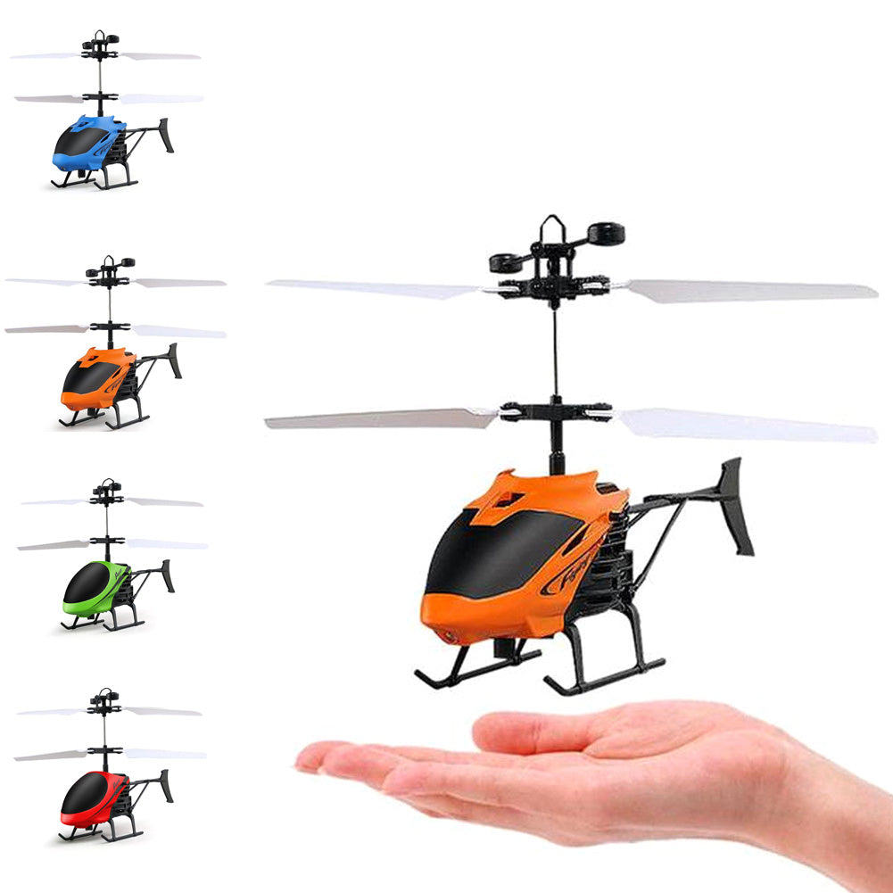 D715 Mini Helicopter Induction Aircraft Remote Control RC Drone with Flash Light M09