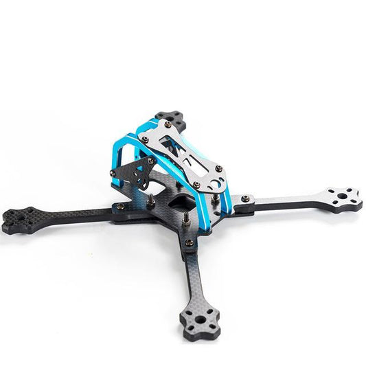 2017 Newest TransTEC for Lightning Race 215mm 4mm 3K Full Carbon Fiber Frame Kit Blue / Sliver for RC Racing Racer Drone Toy DIY