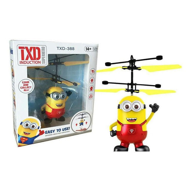 Redpawz Funny Induction Flying Toys Upgrade RC flashing Despicable Me Minion Helicopter Quadcopter Drone Plane Toys VS jjrc h31