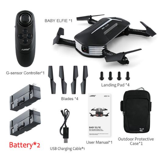 JJRC BABY ELFIE RC Selfie Drone with HD FPV Quadcopter Mini Pocket Foldable RC Drones Helicopter  Upgraded H37 VS H36 H31 H37
