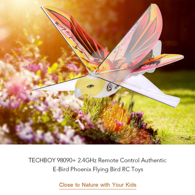 98007+ 2.4GHz Remote Control Toy RC Bird in RC Air Planes Animal Authentic E-Bird Flying Bird RC Toys Drone Electrict He