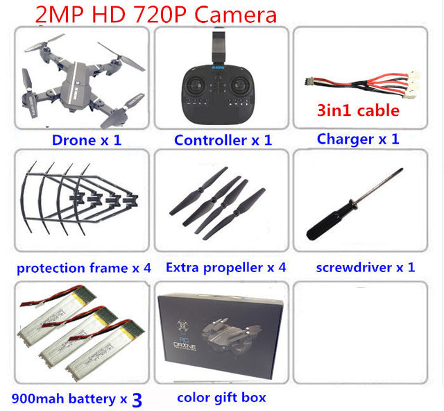 8807w Selfie Drone MiNi Foldable Drone with HD Camera Drones with Camera WiFi FPV Quadcopter RC Helicopter VS xs809hw X5SW E58