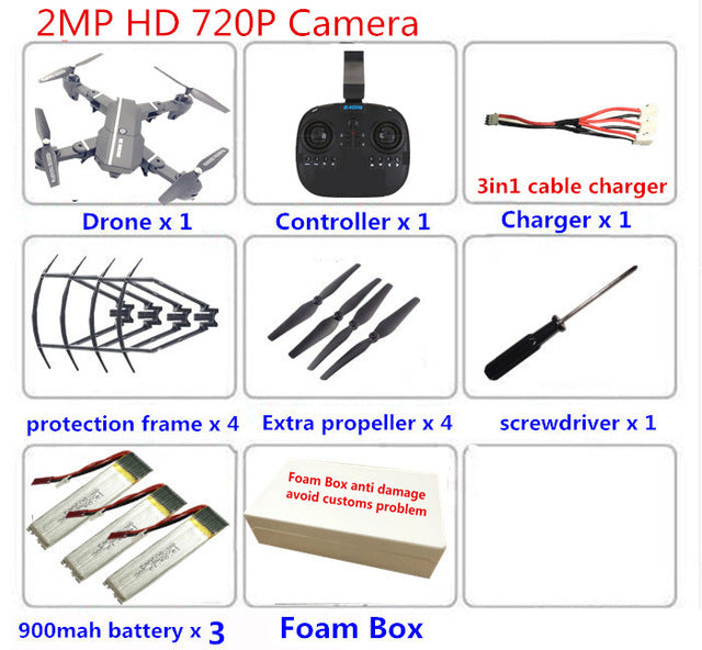 8807w Selfie Drone MiNi Foldable Drone with HD Camera Drones with Camera WiFi FPV Quadcopter RC Helicopter VS xs809hw X5SW E58