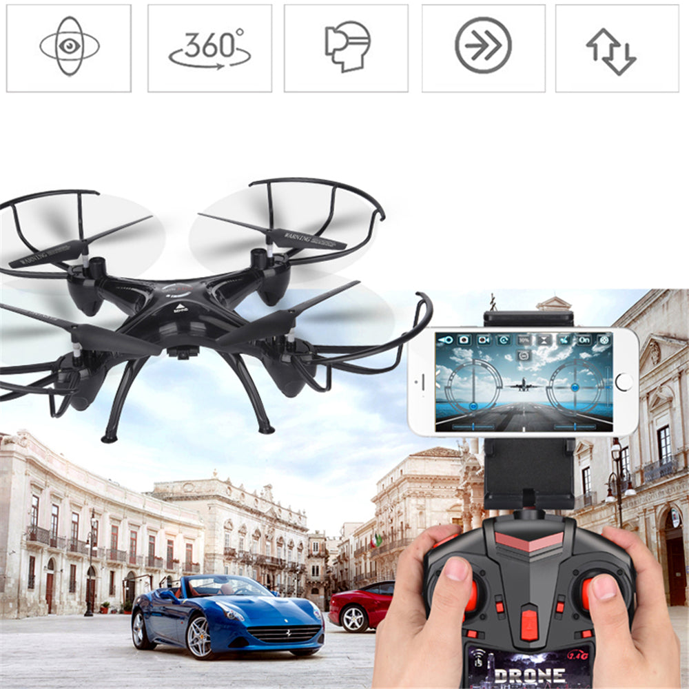 lensoul FPV Drone 3.0mp WiFi HD Camera Real Time Video RC Quadcopter 2.4GHZ 6-Axis Quadcopter Children toy Gift